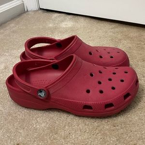 Red crocs